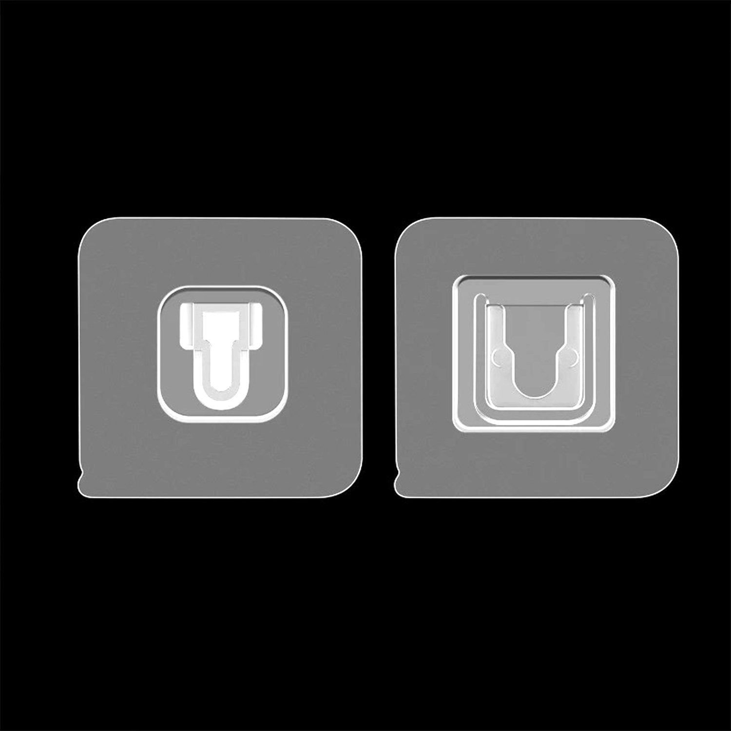 Magic Adhesive Plastic Wall Hooks Heavy Duty Hooks (Pack of 20) - 10 pair - Image 4
