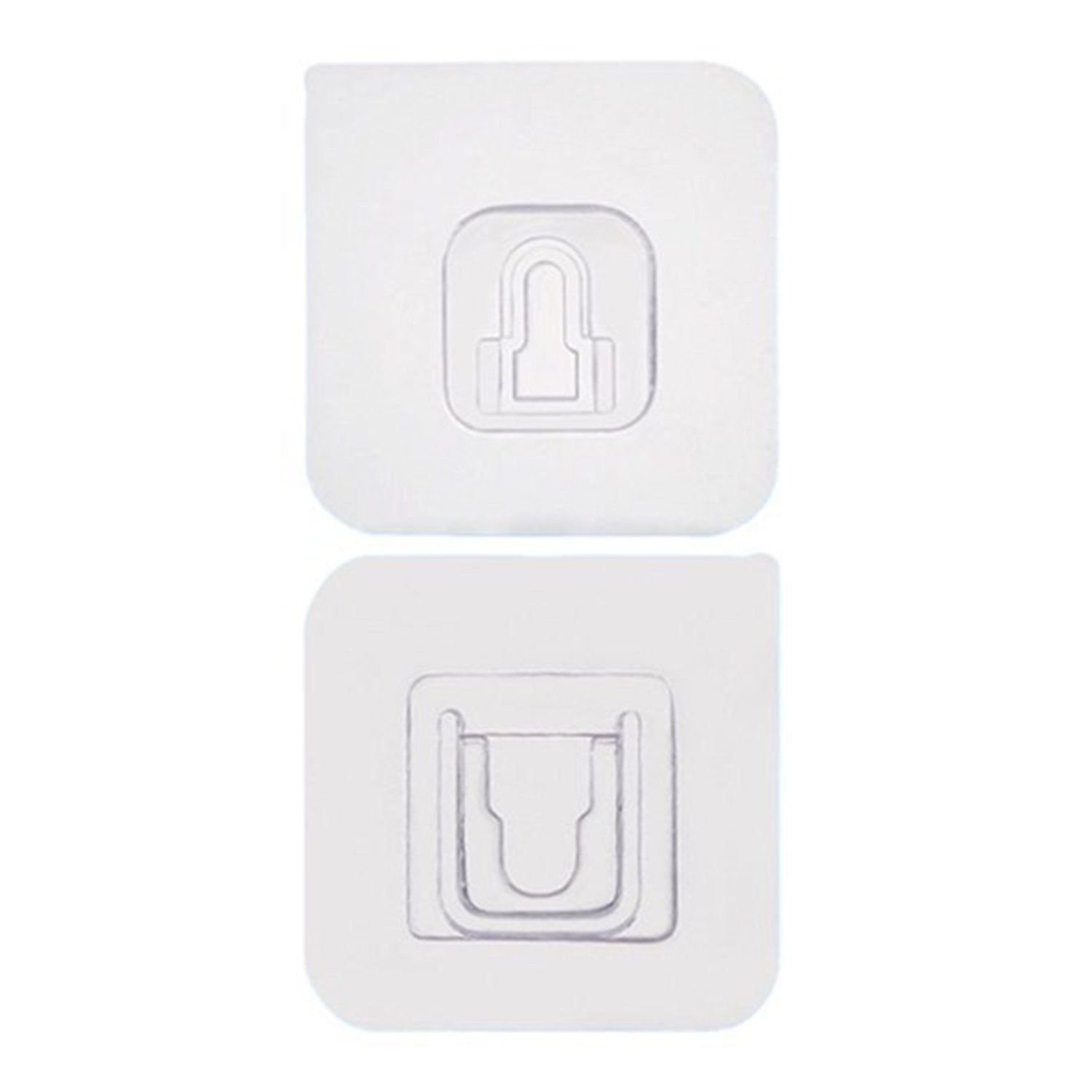 Adhesive Plastic Wall Hooks - Heavy Duty (1 Pair) - Image 4