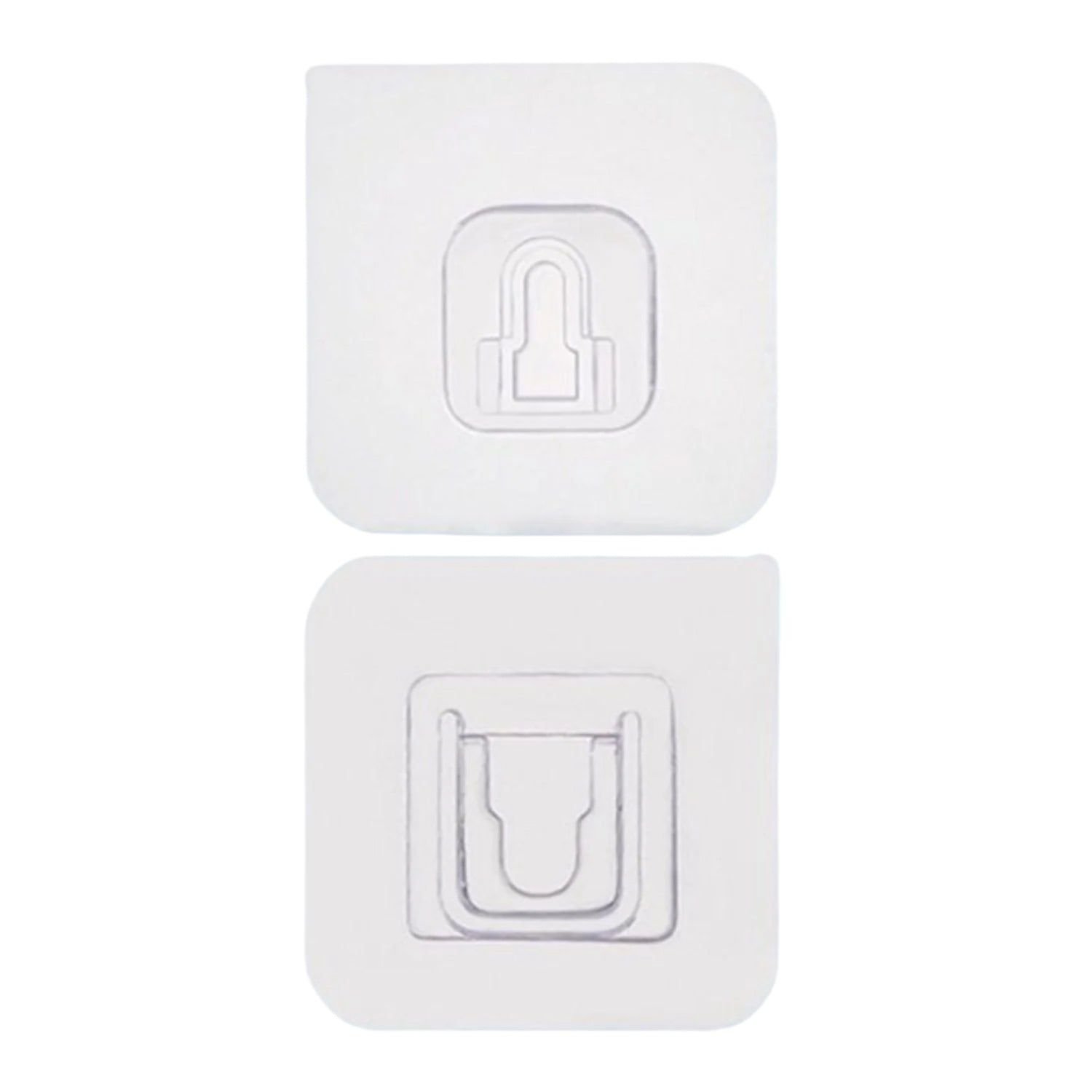 Magic Adhesive Plastic Wall Hooks Heavy Duty Hooks (Pack of 20) - 10 pair - Image 3