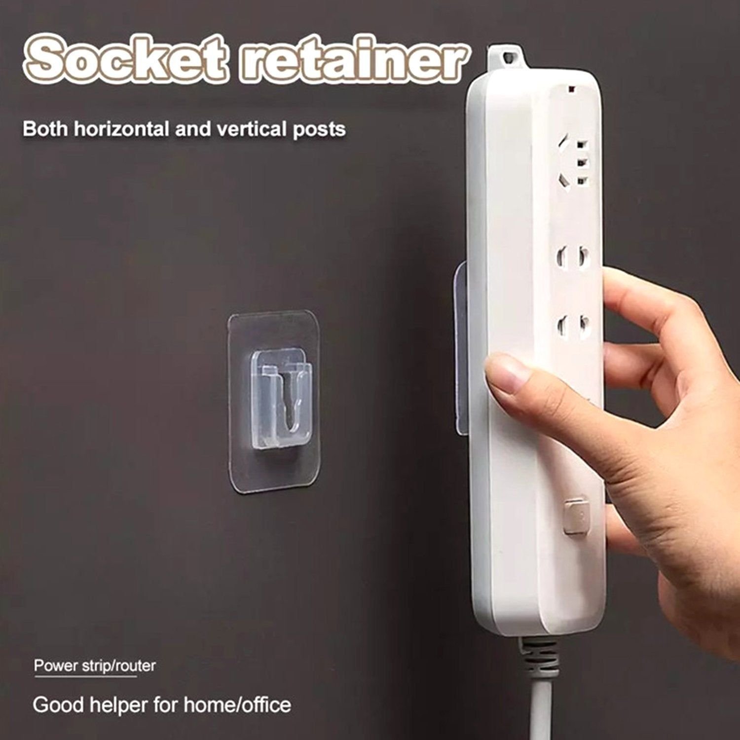 Adhesive Plastic Wall Hooks - Heavy Duty (1 Pair) - Image 6