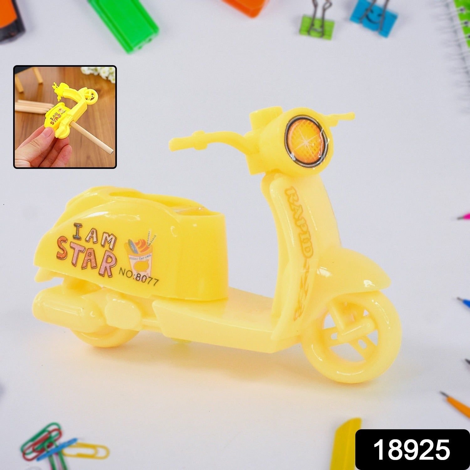 Bike Shaped Pencil Sharpener – Unique and Fun Stationery Accessory for Creative Workspaces
