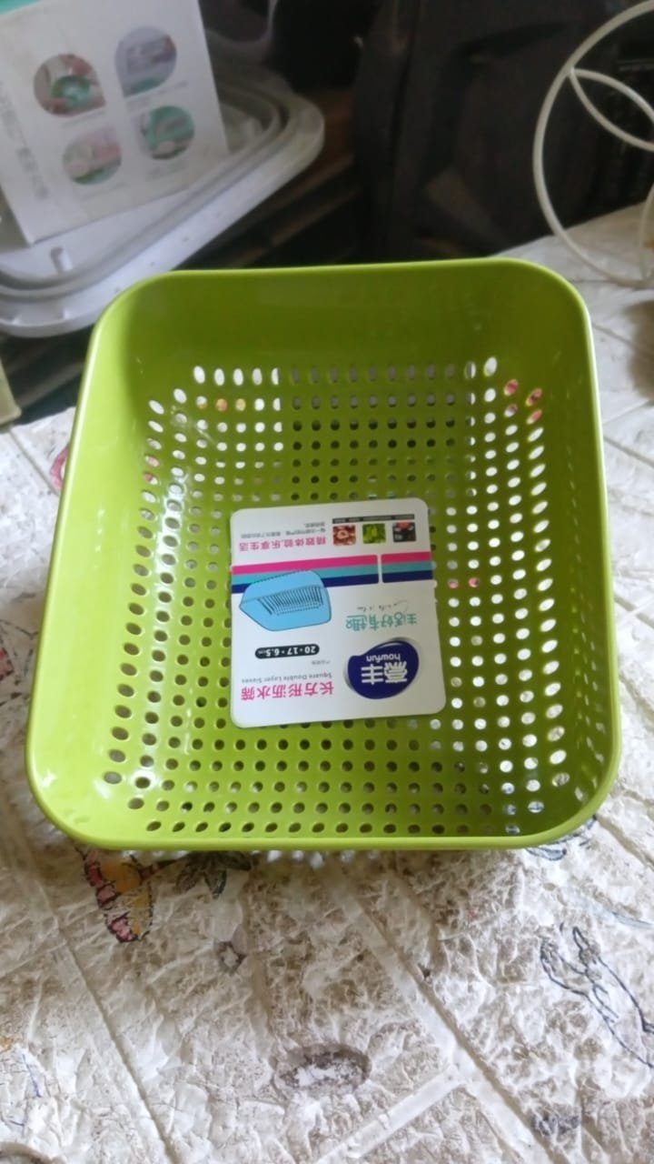 Multipurpose Small Plastic Kitchen Basket, Vegetables and Fruits Washing, Basket (20x17 Cm) - Image 8