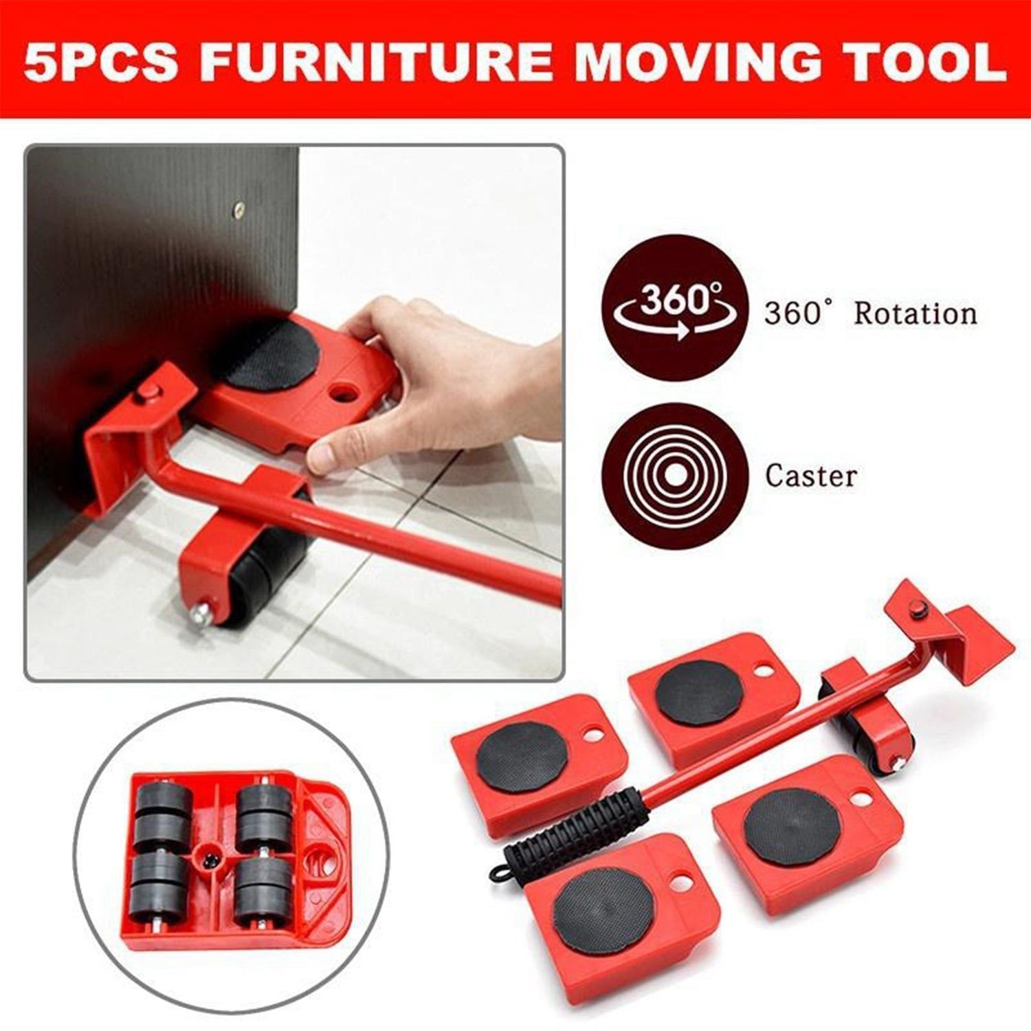 Heavy-Duty Furniture Lifter & Shifting Tool - Image 7