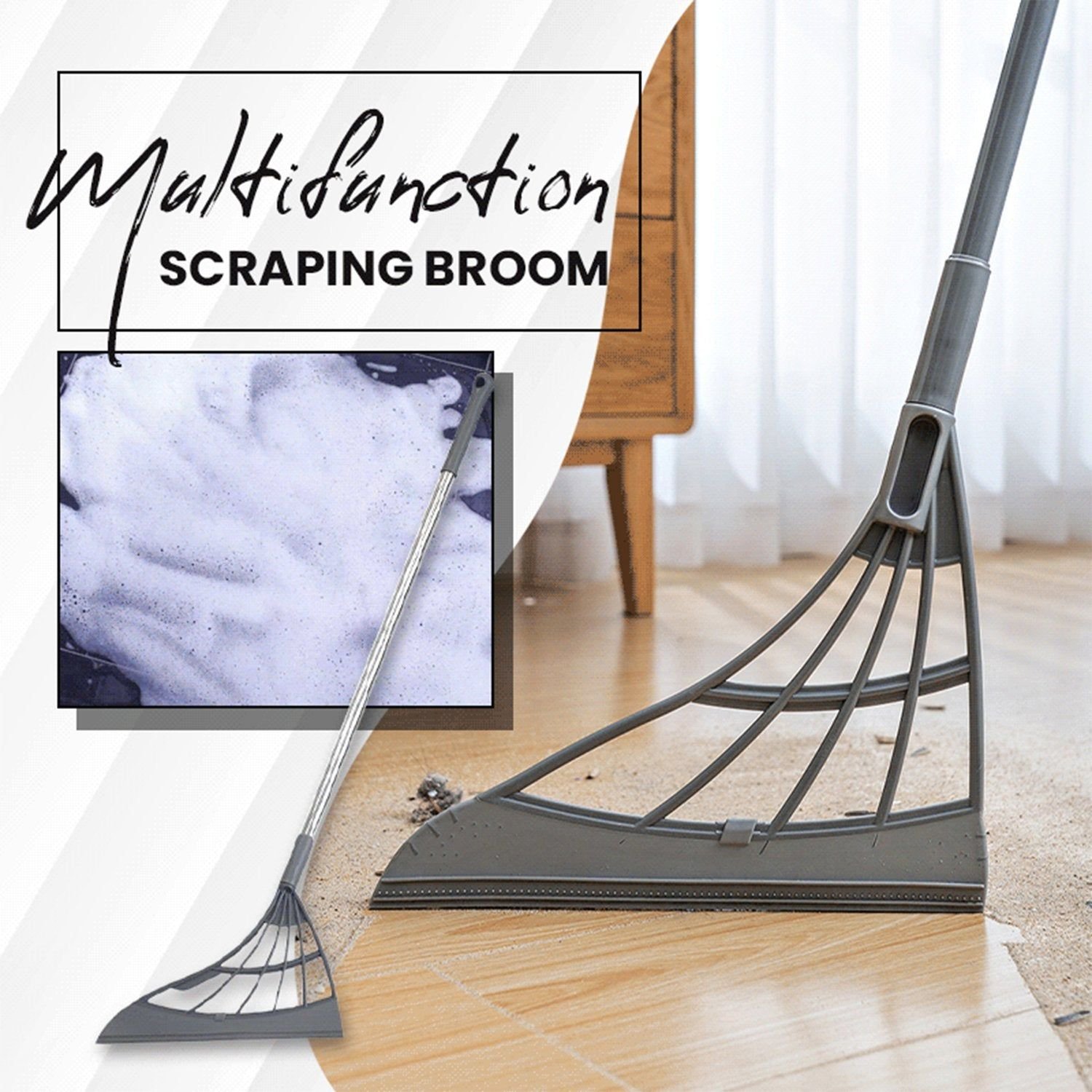 Durable Eco-Friendly Broom with Scraper - Image 9