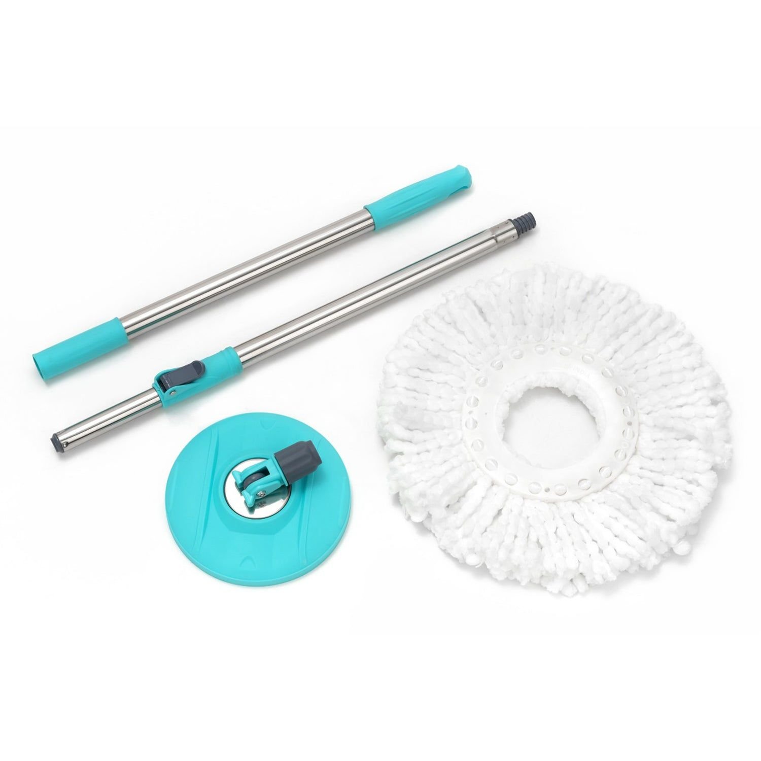 Quick Spin Mop Plastic spin, Bucket Floor Cleaning, Easy Wheels & Big Bucket, Floor Cleaning Mop with Bucket - Image 3