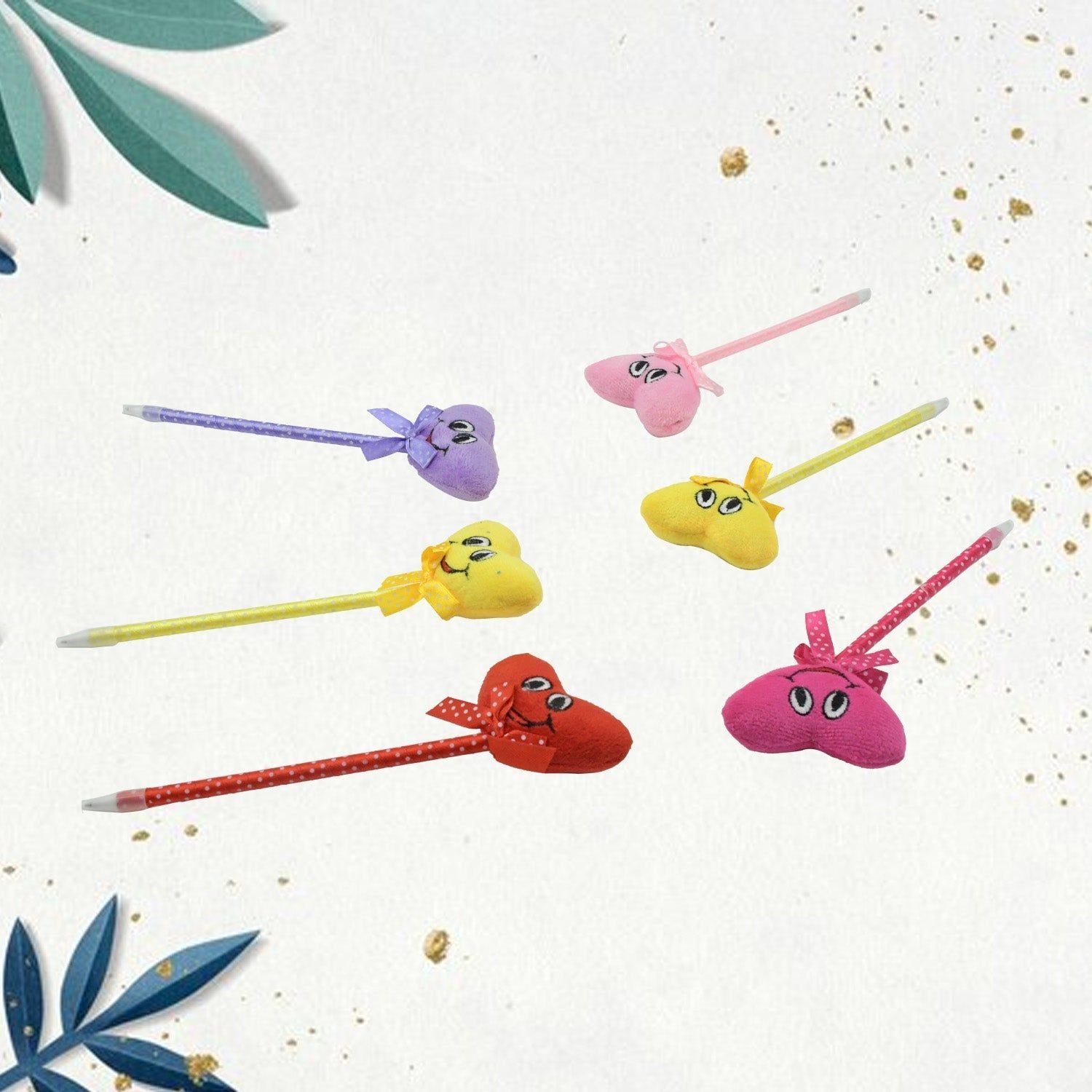 Cute Cartoon Shape & Heart Design Facy Writting Pen Attached Rattle | Ball Pen Smooth Writing For Wedding , Events & Multiuse Pen Best Pen l Use for K - Image 5