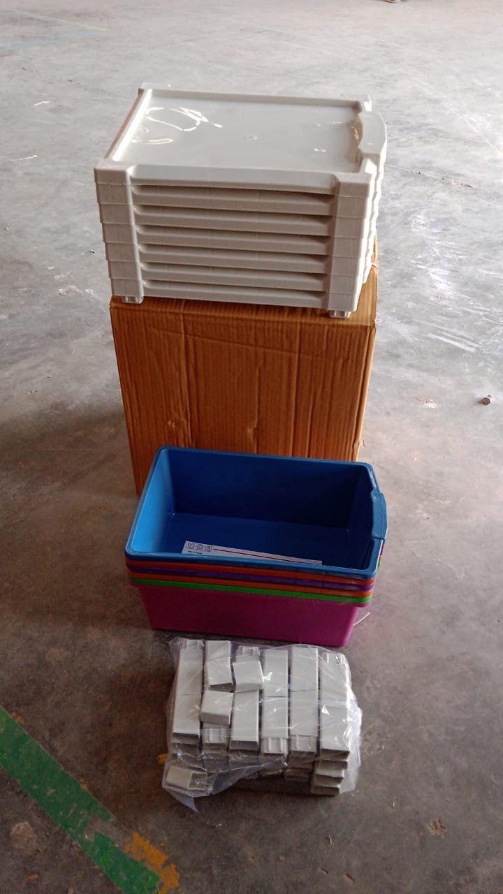 6-Layer Multi-Colored Plastic Storage Drawer Cabinet - Image 7