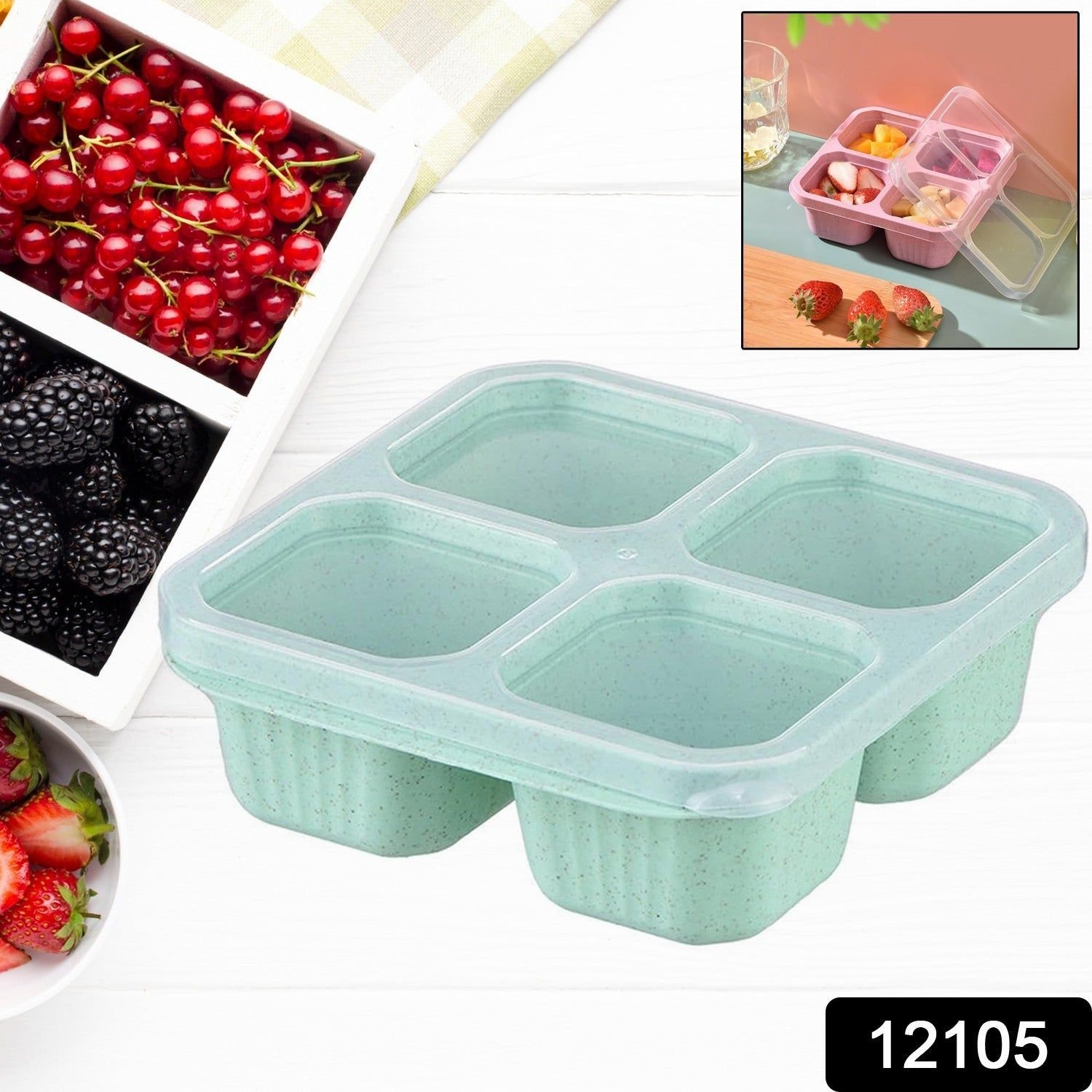 4 Compartment Food Storage Containers (1 Pc) - Image 2