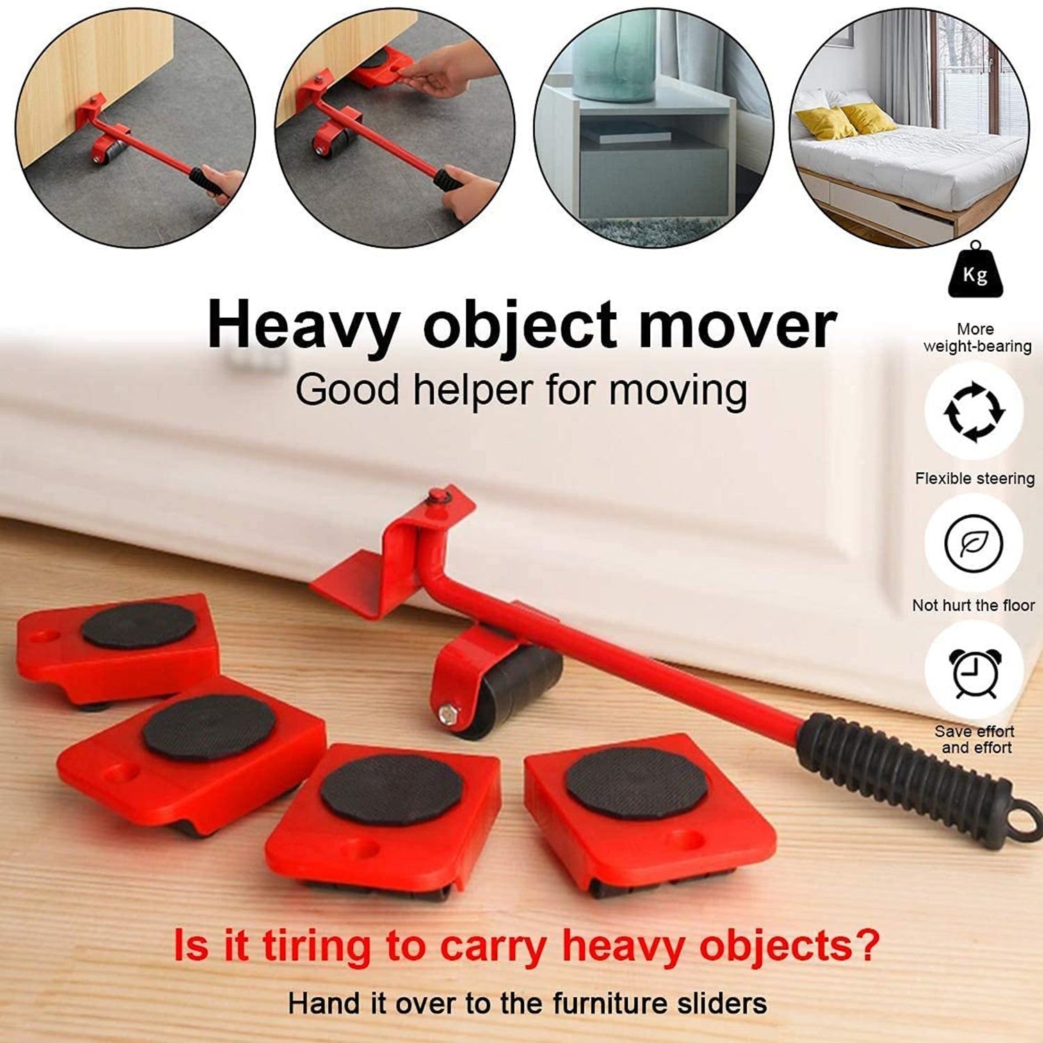 Heavy-Duty Furniture Lifter & Shifting Tool - Image 6
