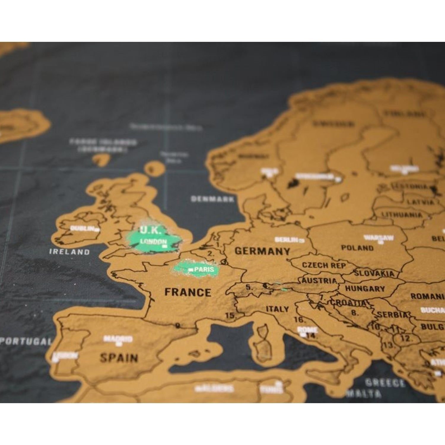 Scratch Off Map Interactive Vacation Poster World Travel Maps - Image 3