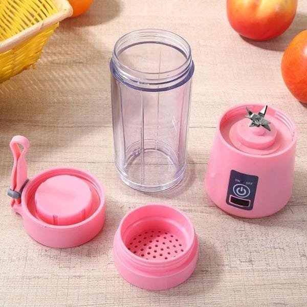 Multi-Purpose Portable USB Electric Juicer 6-Blades, Protein Shaker, Blender Mixer Cup (380 ML) - Image 3