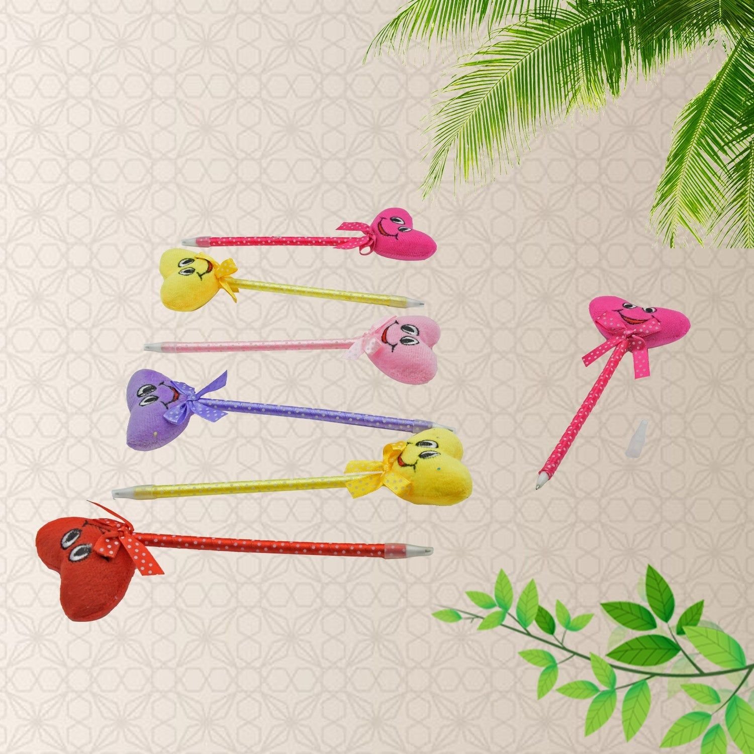 Cute Cartoon Shape & Heart Design Facy Writting Pen Attached Rattle | Ball Pen Smooth Writing For Wedding , Events & Multiuse Pen Best Pen l Use for K - Image 7