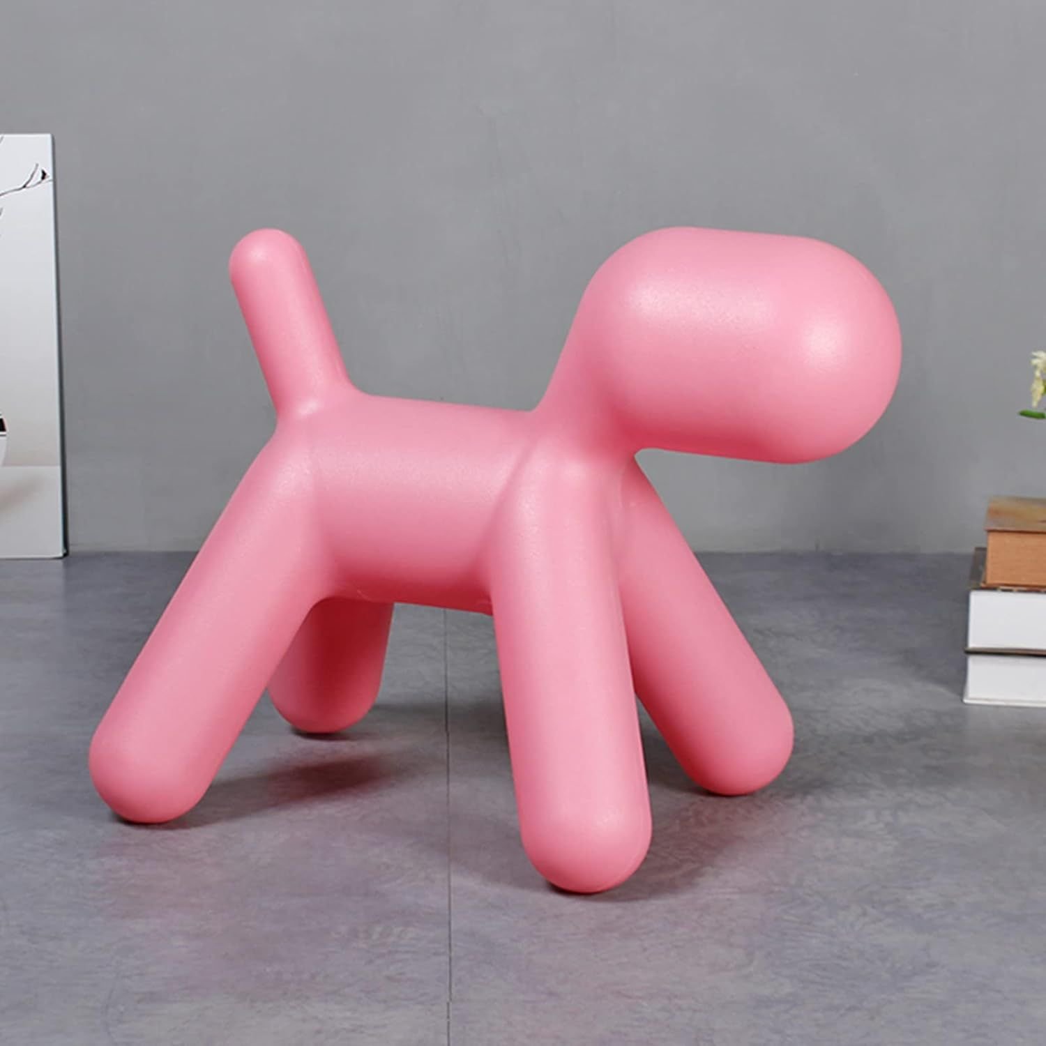 Plastic Cute Animal Puppy Chair,Creative Dog Low Footstool,Cartoon Foot Rest Stool for Bedroom Living Room Entrance Gift (1 Pc) - Image 3