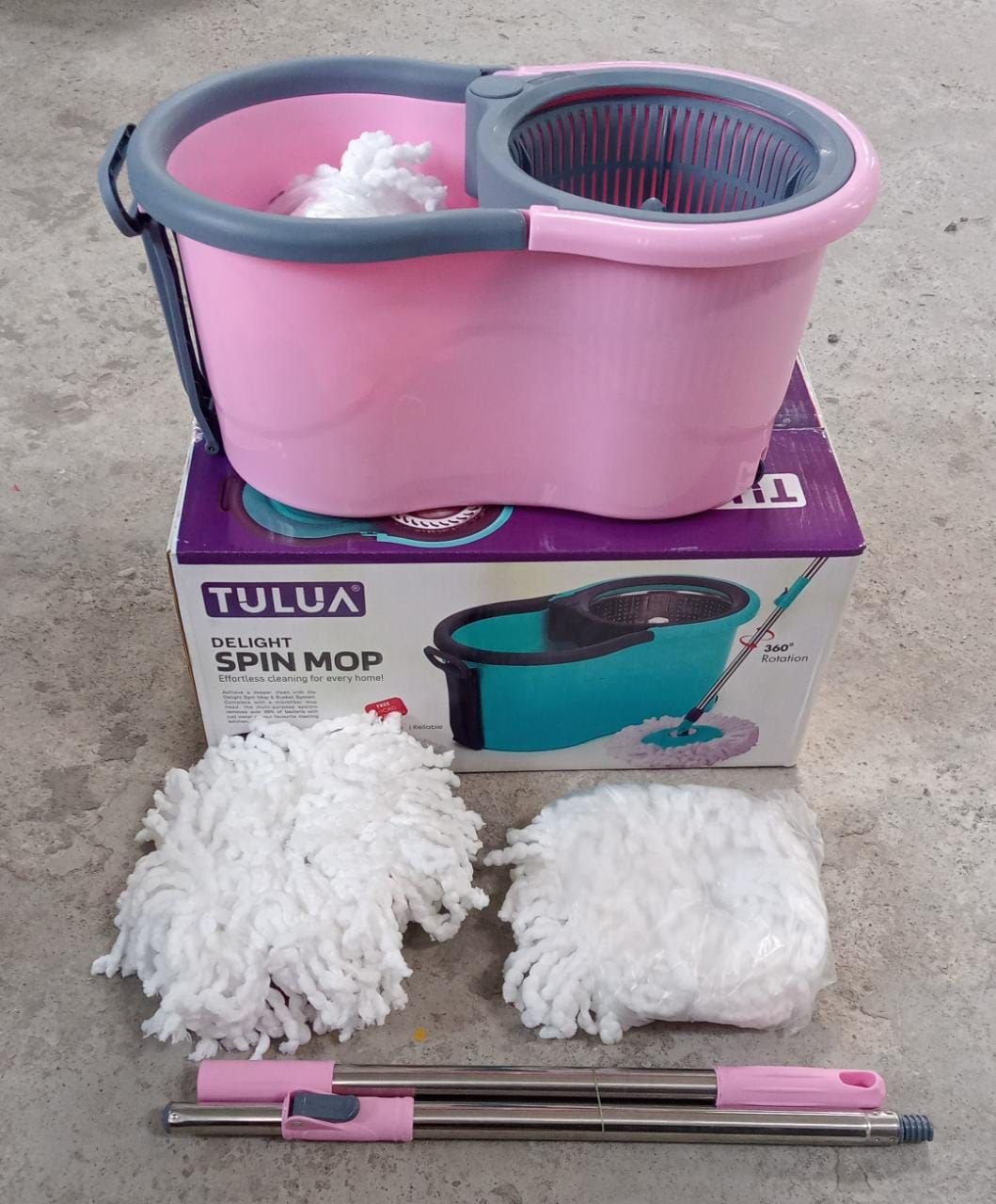 Quick Spin Mop Plastic spin, Bucket Floor Cleaning, Easy Wheels & Big Bucket, Floor Cleaning Mop with Bucket - Image 10