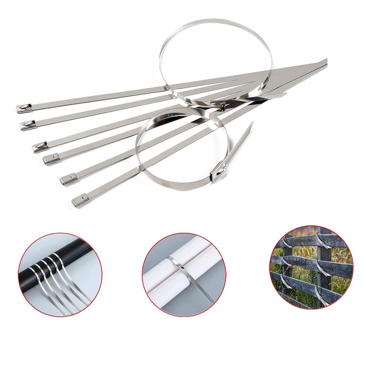 Stainless Steel Cable TIE (4.6x100MM / 10 pcs Set) - Image 5
