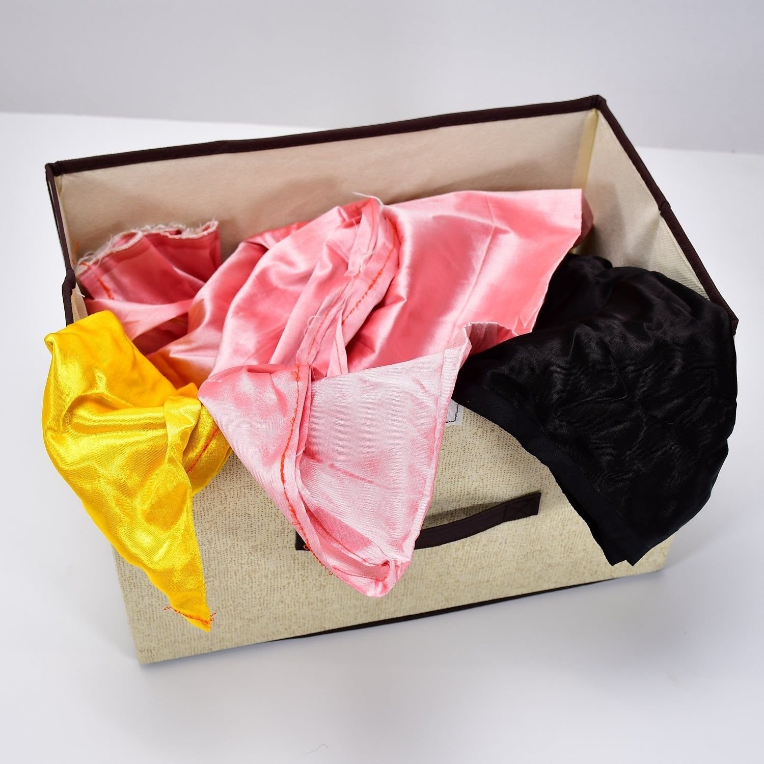 Foldable Storage Box with Lid and Handles, Cotton and Linen Storage Bins and Baskets Organizer for Nursery, Closet, Bedroom, Home - Image 5