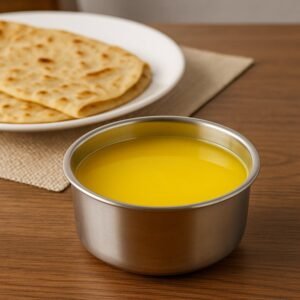 Stainless Steel Table Small Dish Bowl Plate Set for Side Dish, Sauce (1 Pc) | Assorted Colour