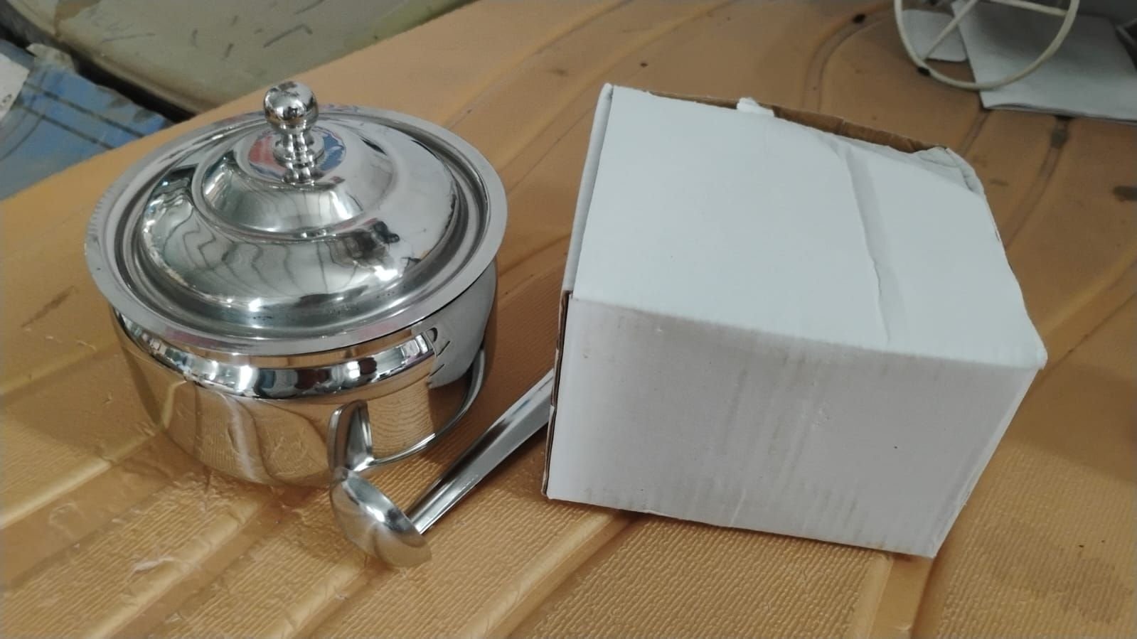Premium Stainless Steel Ghee Pot (1 Set) - Image 9