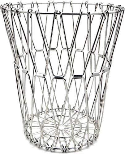 Multipurpose Fruit Basket Stainless Steel Wire Bowl Foldable Basket for Vegetable / Fruits / Dining - Image 2