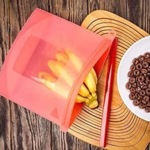 Reusable Silicone Airtight Leakproof Food Storage Bag - 1 ltr