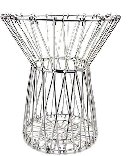 Multipurpose Fruit Basket Stainless Steel Wire Bowl Foldable Basket for Vegetable / Fruits / Dining - Image 4
