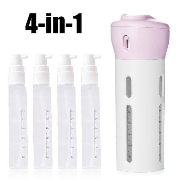 4 in 1 Travel Dispenser Bottle Set Travel Refillable Cosmetic Containers Set - Image 7