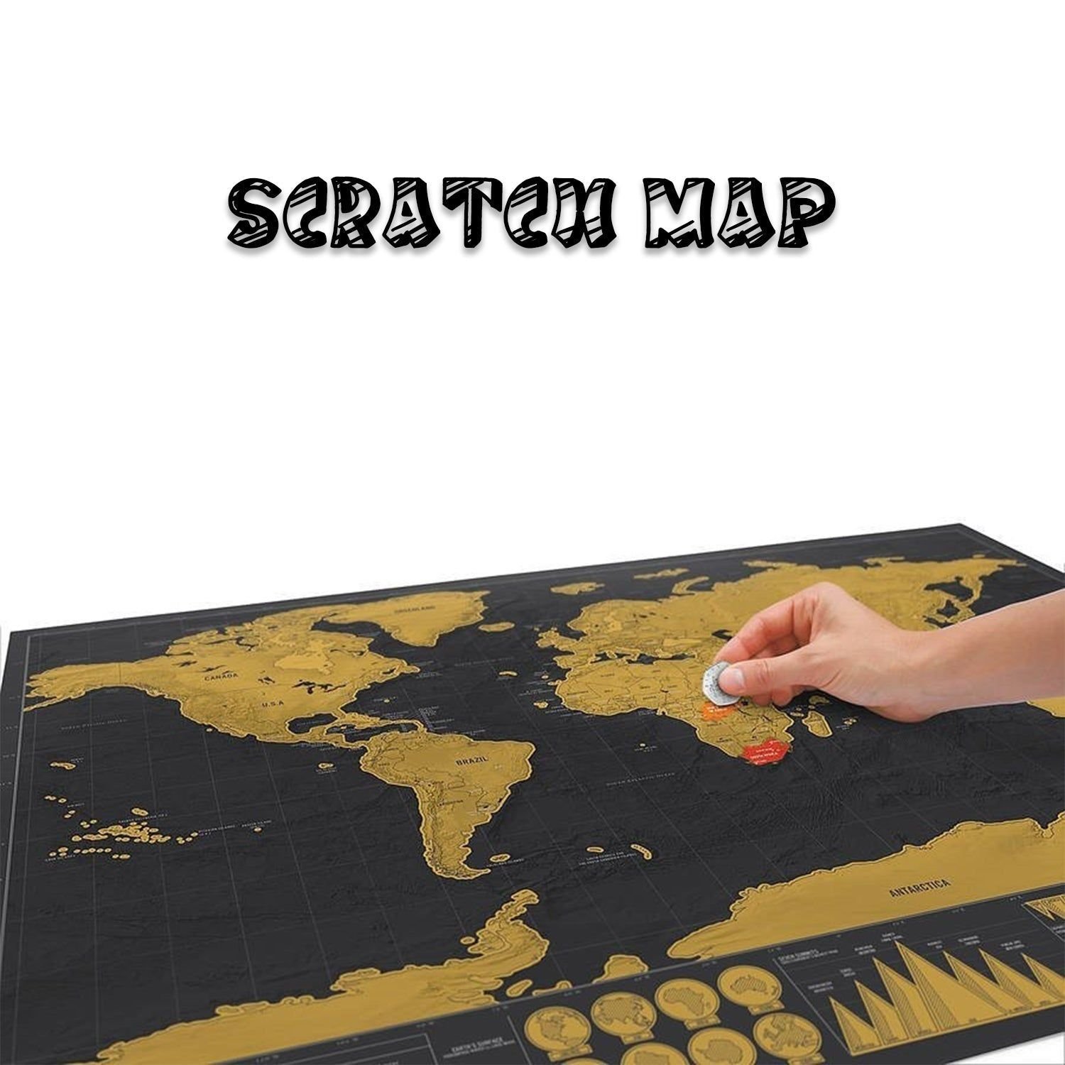 Scratch Off Map Interactive Vacation Poster World Travel Maps - Image 6