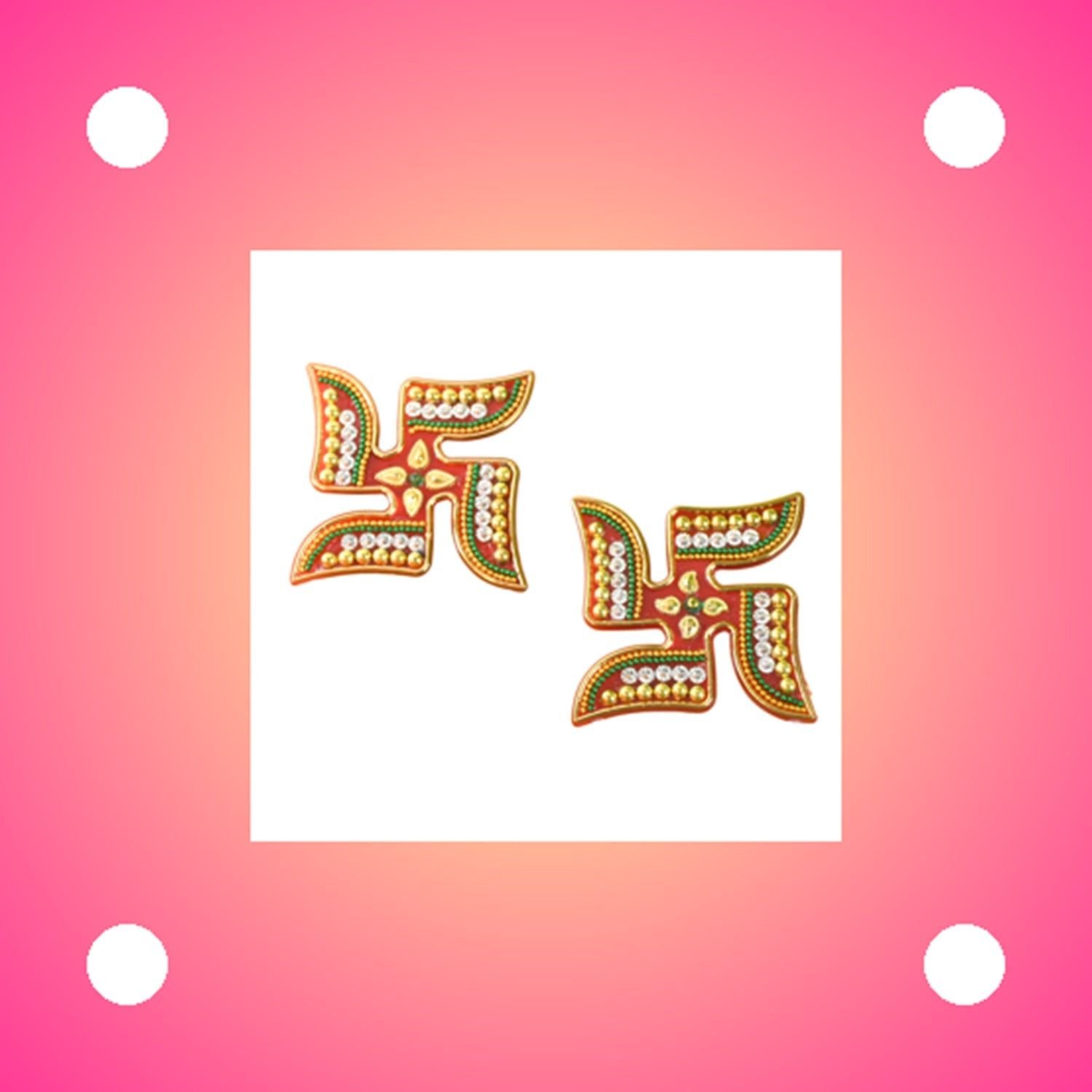 Decorative Swastik Sticker (2Pc Set) - Image 7