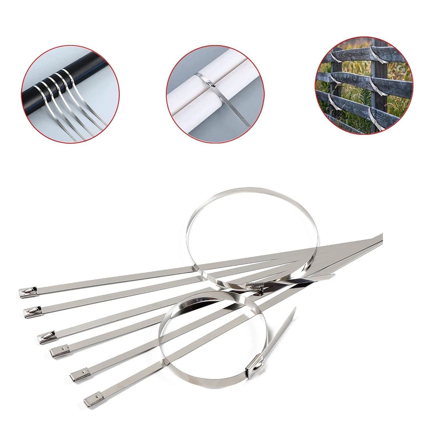 Stainless Steel Cable TIE (4.6x100MM / 10 pcs Set) - Image 7