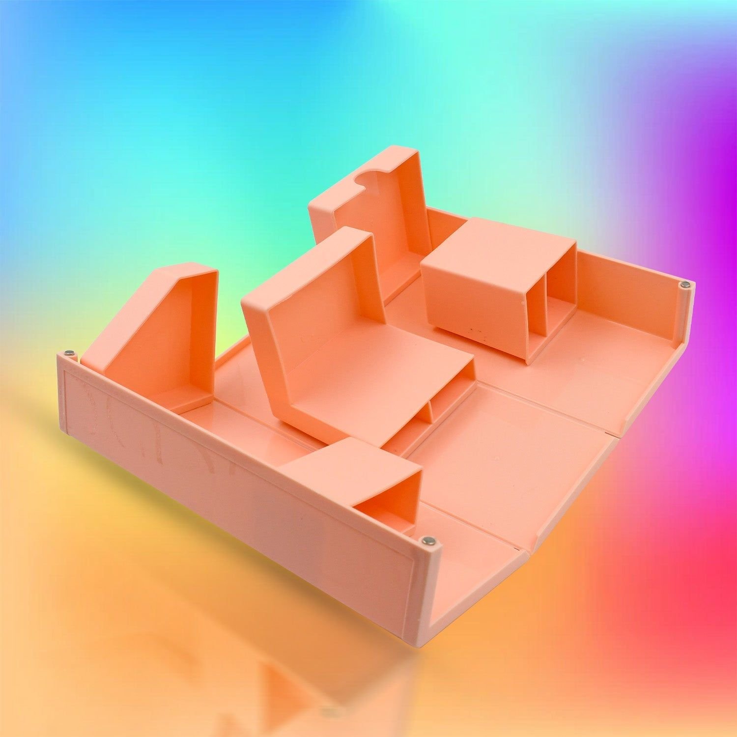Multi-Purpose Pen Holder, Foldable Magnetic Kawaii Desk Pen Holder Pencil Makeup Storage Box Desktop Organizer Stand Case School Office Stationery - Image 4