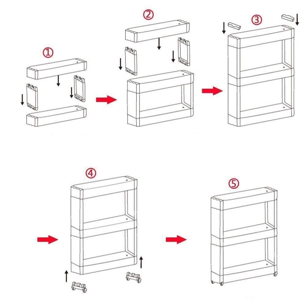 Multipurpose 4 Layer Space Saving Storage Organizer Rack Shelf - Image 8