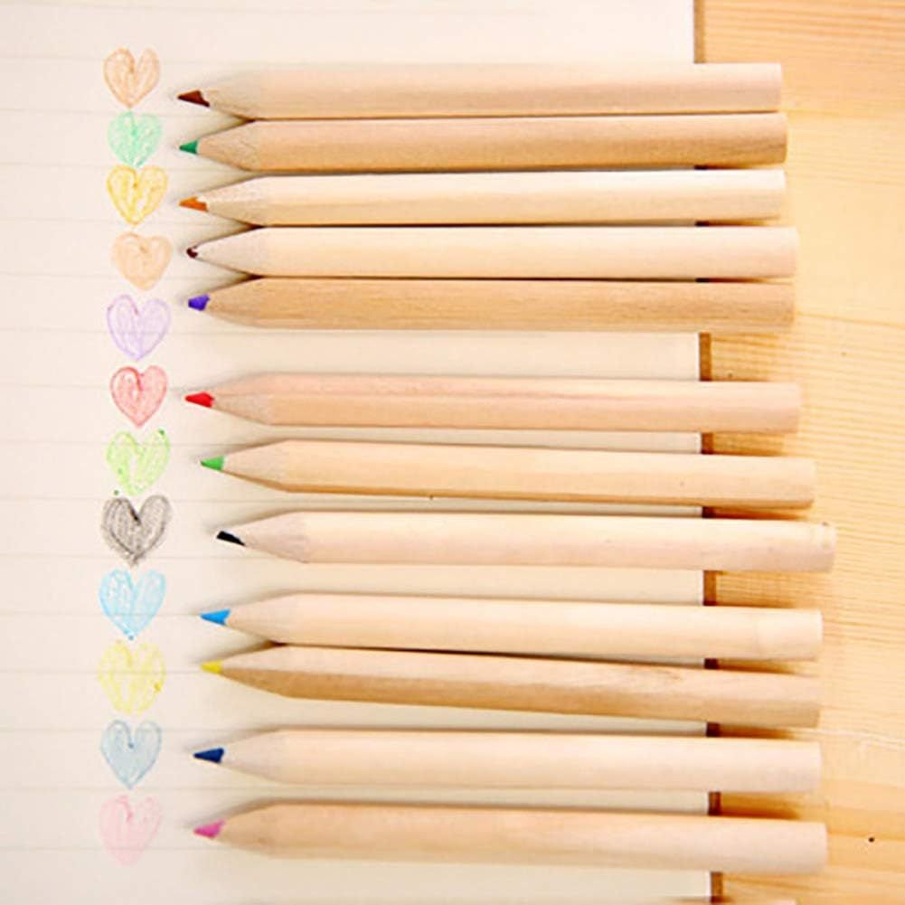 12 Mini Colouring Pencils with Sharpener, Kids Drawing Set for School & Sketching - Image 6