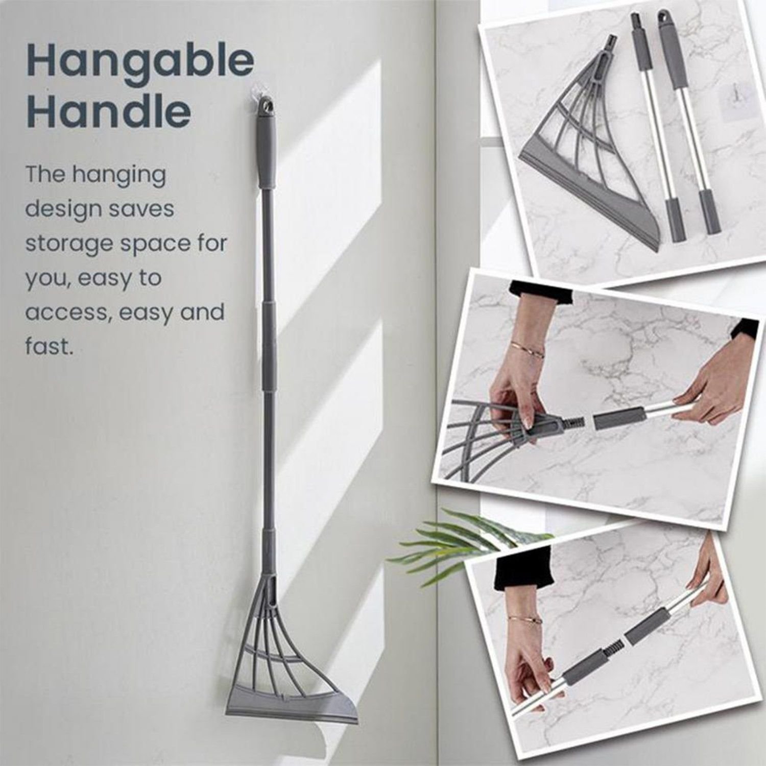 Durable Eco-Friendly Broom with Scraper - Image 6