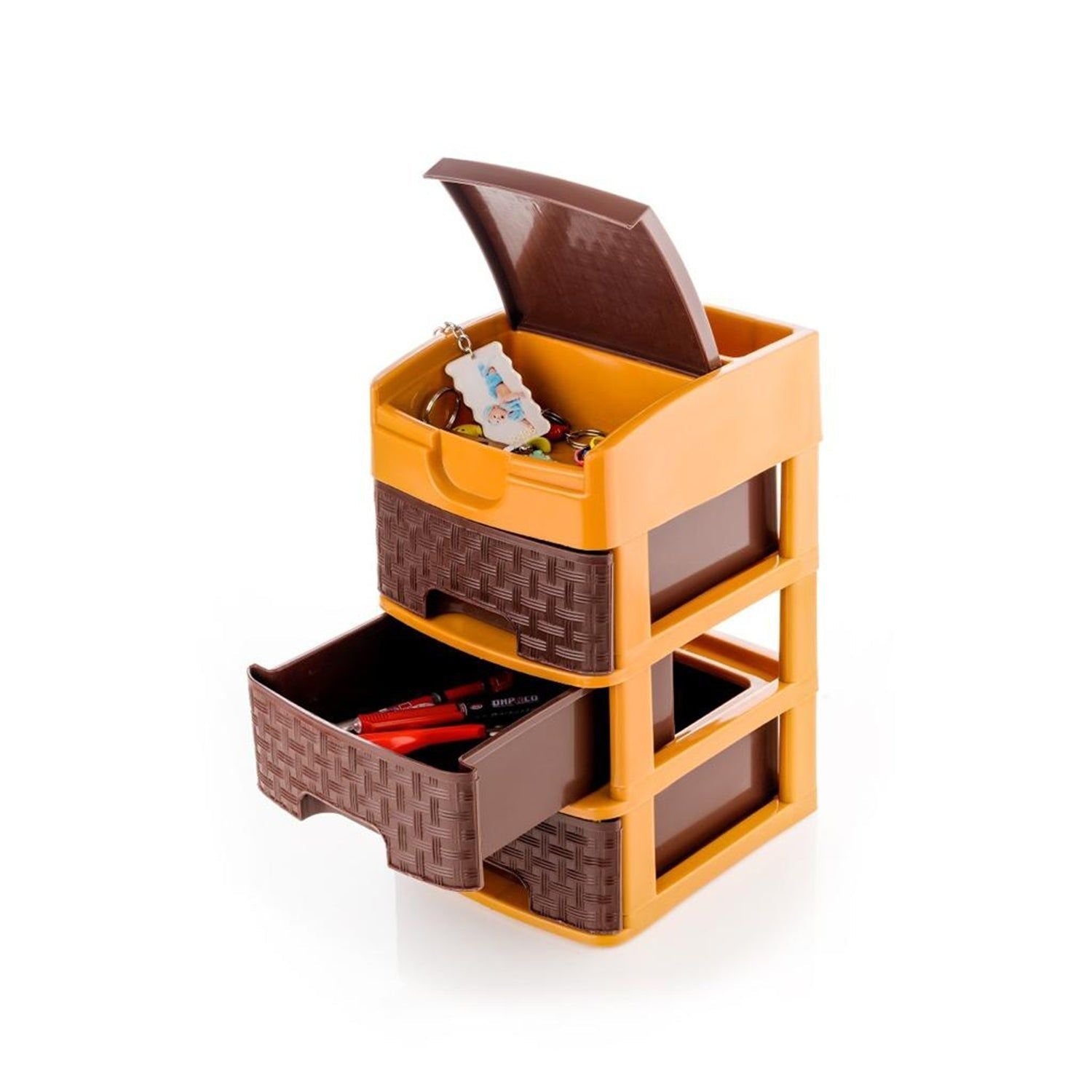 Mini 3 Layer D Storage used in all kinds of household and official places for storing of various types of stuffs and items etc. - Image 7