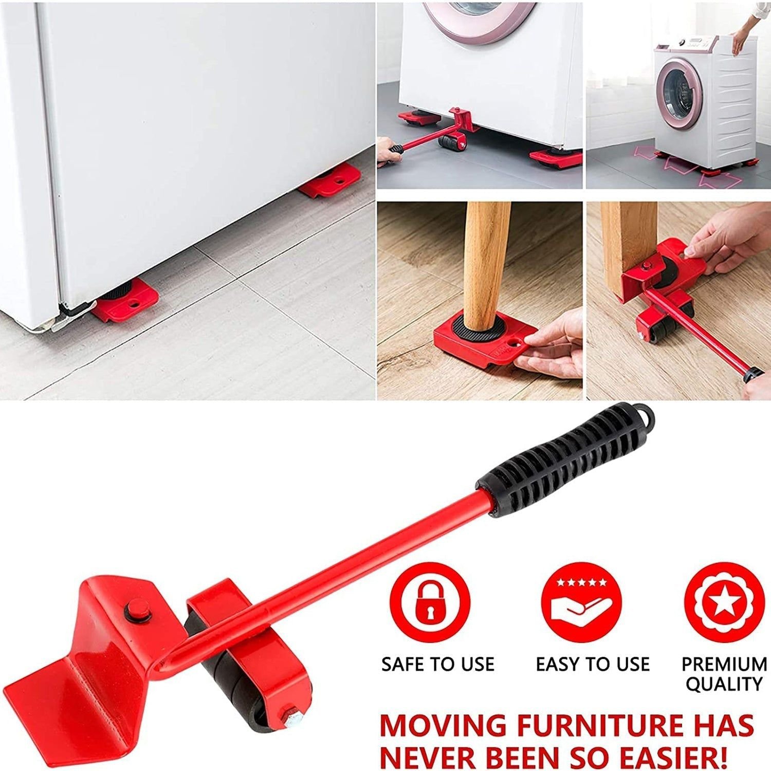 Heavy-Duty Furniture Lifter & Shifting Tool - Image 3