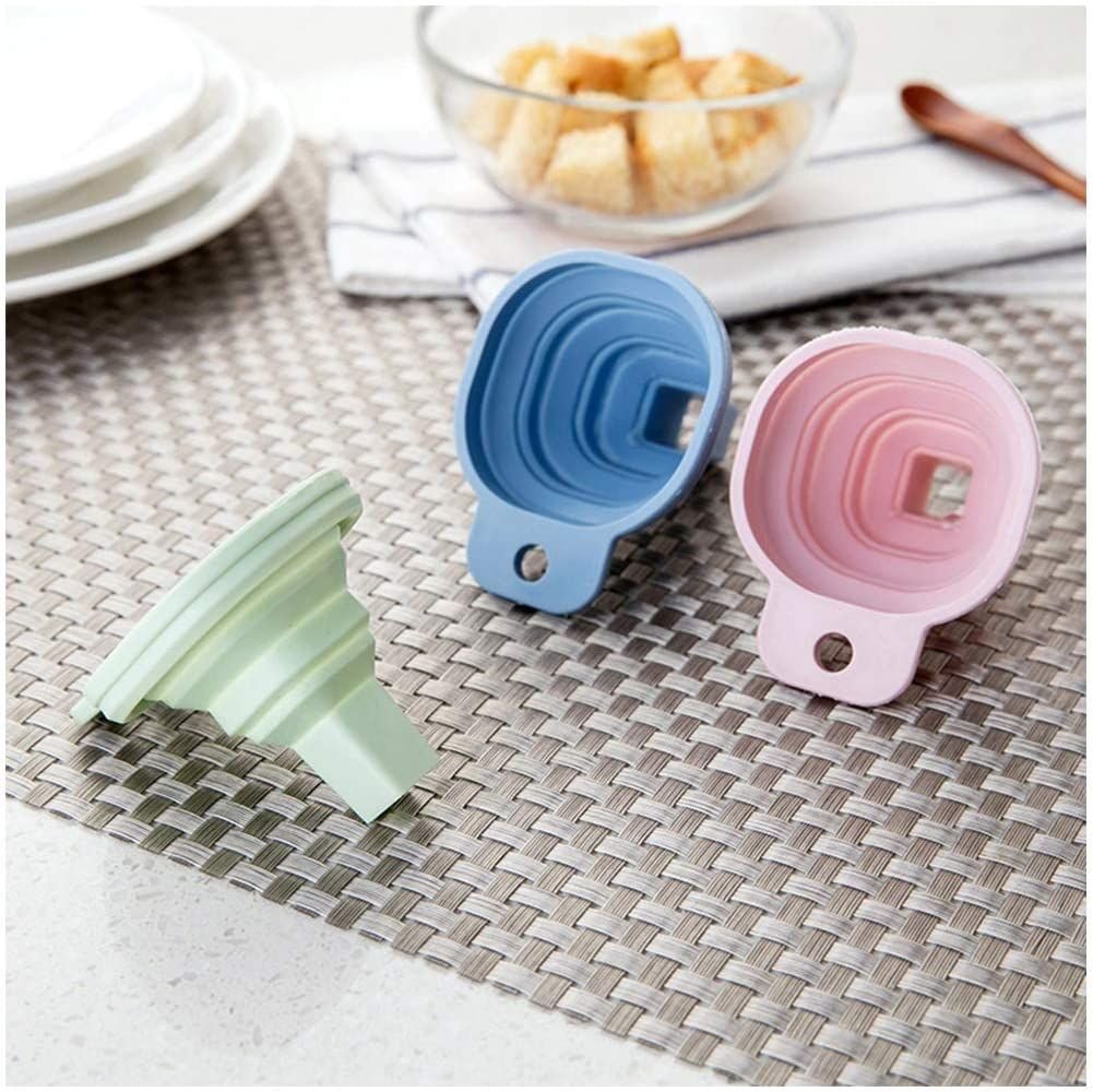 Flexible Silicone Foldable Kitchen Funnel for Liquid / Powder Transfer Hopper Food (Small) - Image 6