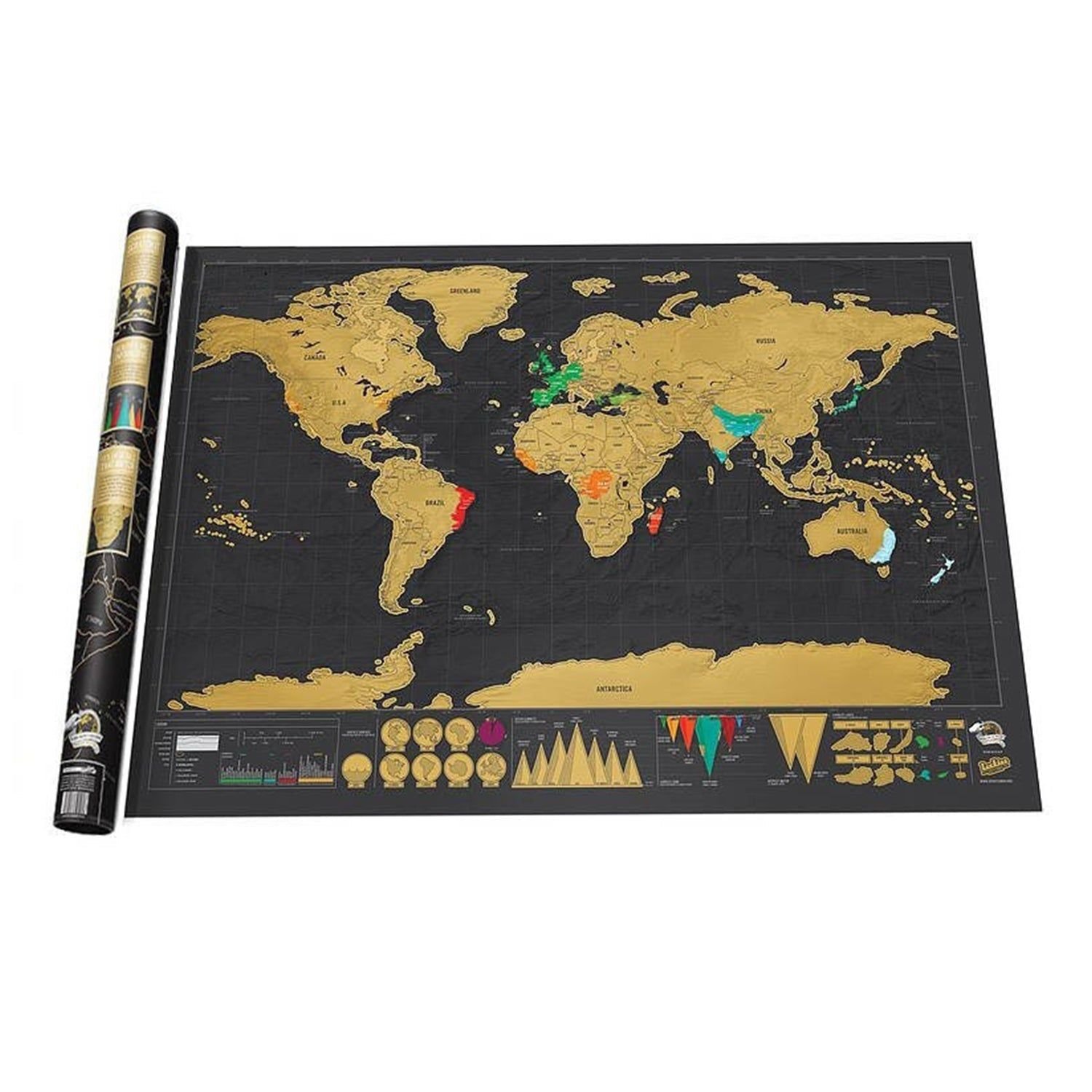 Scratch Off Map Interactive Vacation Poster World Travel Maps - Image 4