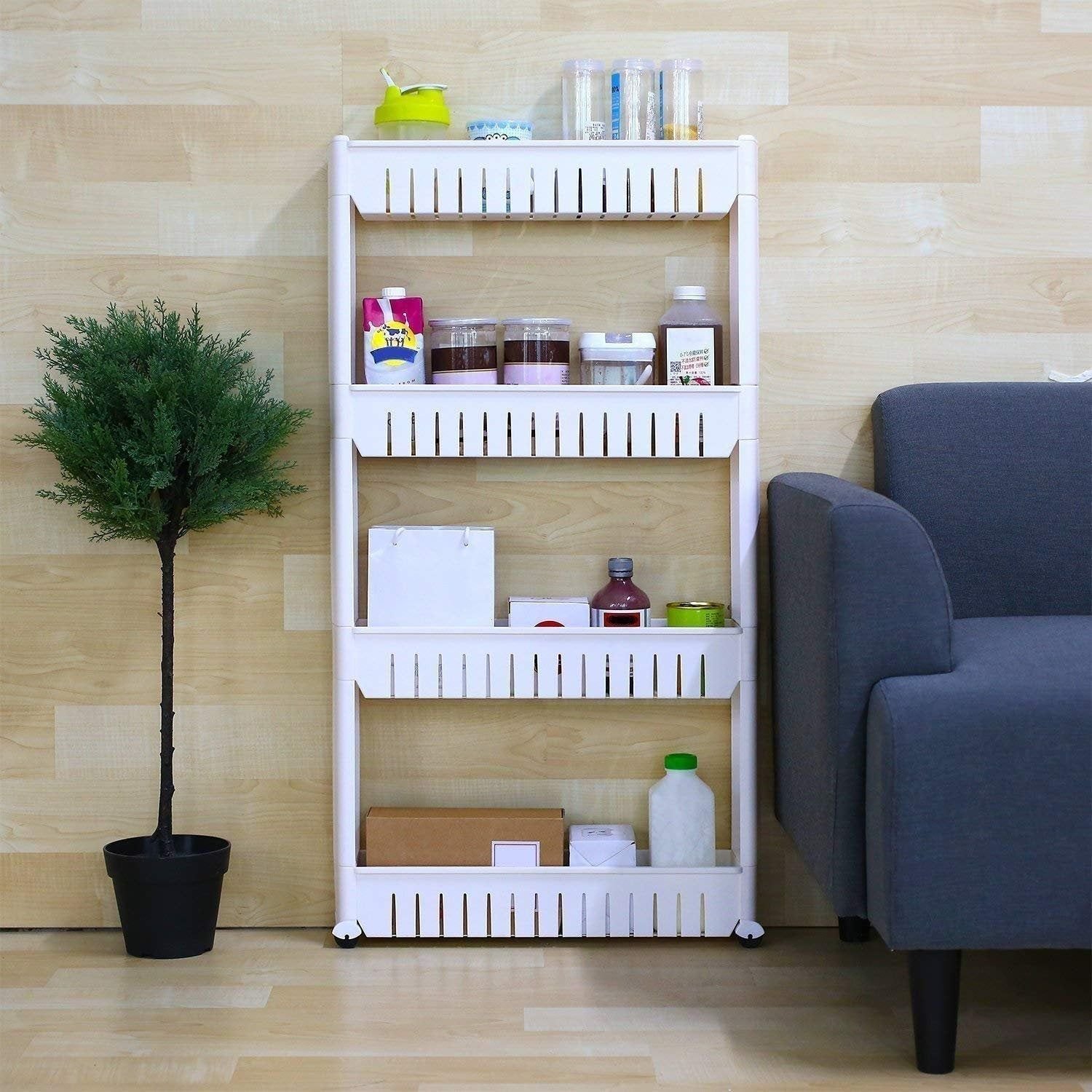 Multipurpose 4 Layer Space Saving Storage Organizer Rack Shelf - Image 6