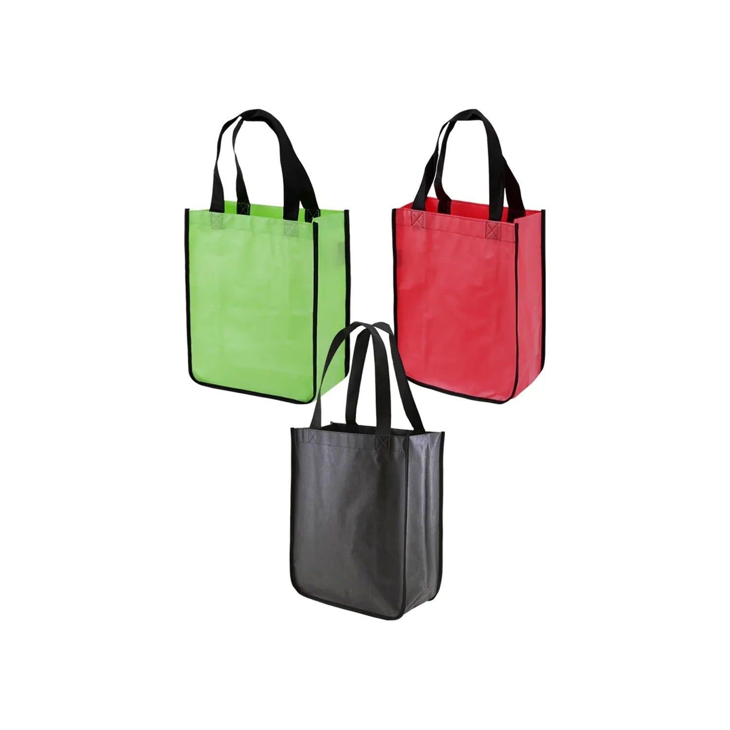 Reusable Small Size Grocery Bag Shopping Bag with Handle, Non-Woven Gift Bag Goodies Bag Carry Bag for Wedding Return Gifts - Image 4