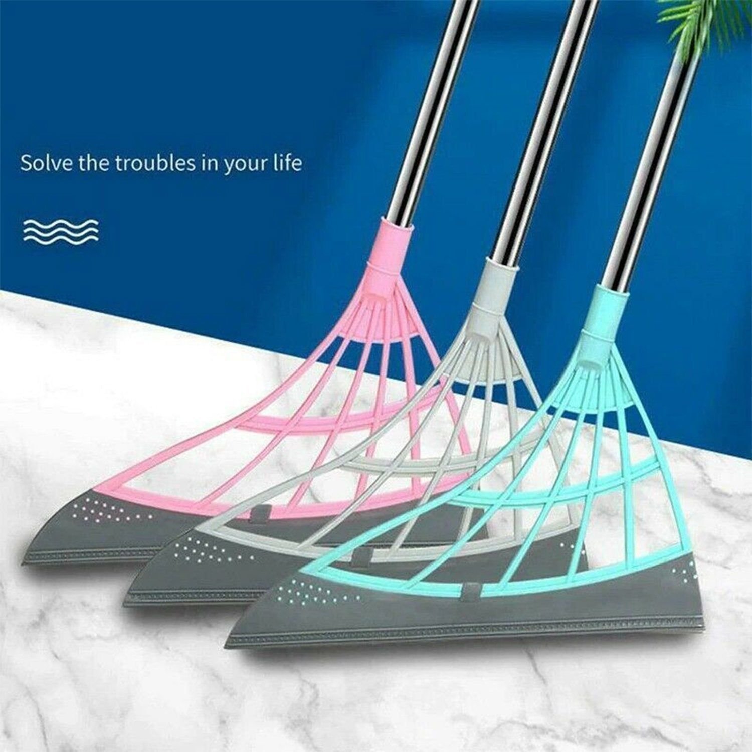 Durable Eco-Friendly Broom with Scraper - Image 8