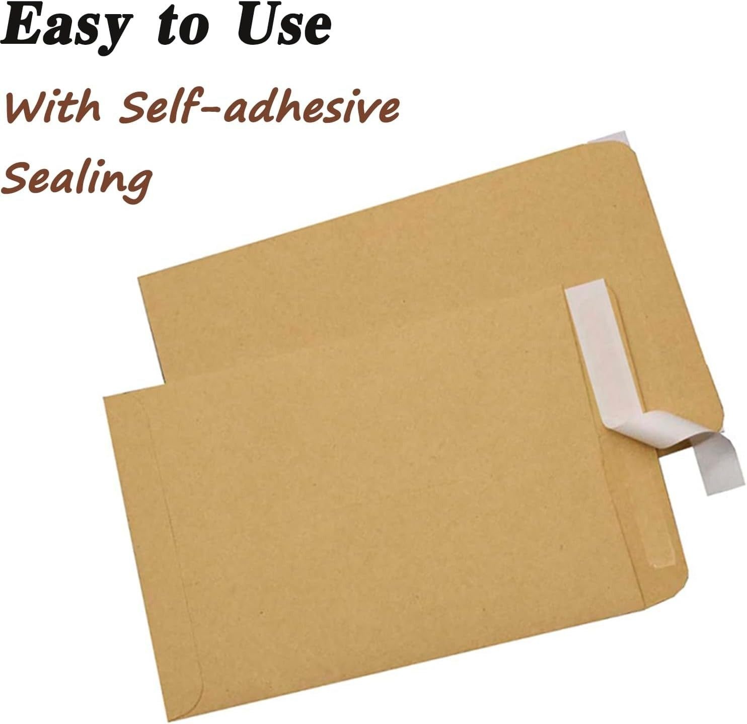 Brown Kraft Envelope for Invitations & Office Use (Mix Size / 1 Pc) - Image 3