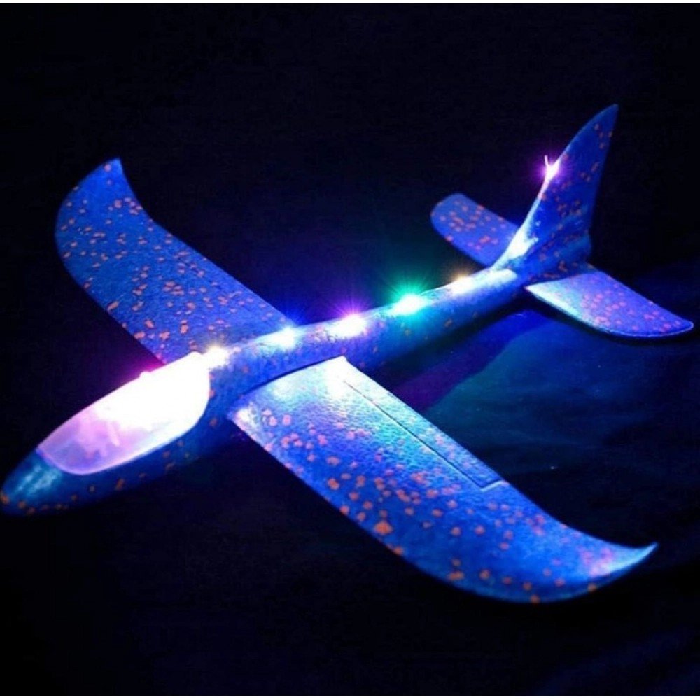 Generic EPP Foam Galaxy Hand Throw Flying LED Glider Airplane (Blue-Multicolor) - Image 4