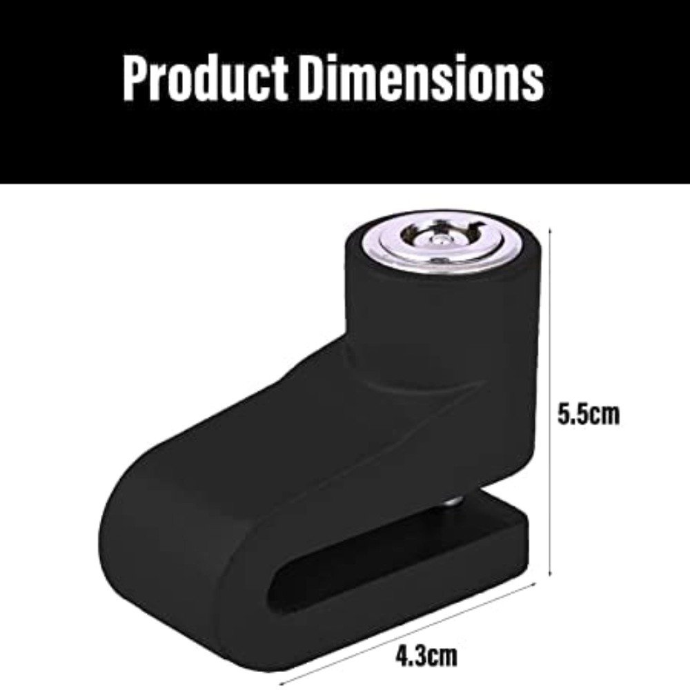 Generic Mini Bicycle Motorcycle Disc Brake Lock Disk Lock Security (Black) - Image 2
