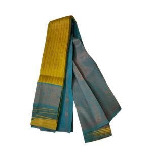 Generic Women's Soft Silk��Wooven Saree With Unstitched Blouse 5.5Mtr (Musterd Yellow)