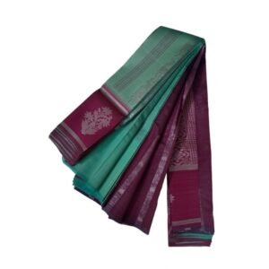 Generic Women's Soft Silk��Wooven Saree With Unstitched Blouse 5.5Mtr (Dark Pista)