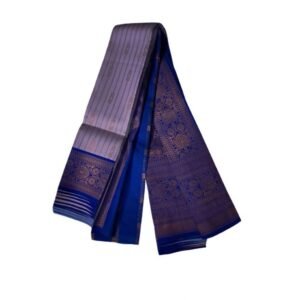 Generic Women's Soft Silk��Wooven Saree With Unstitched Blouse 5.5Mtr (Dark Lavender)