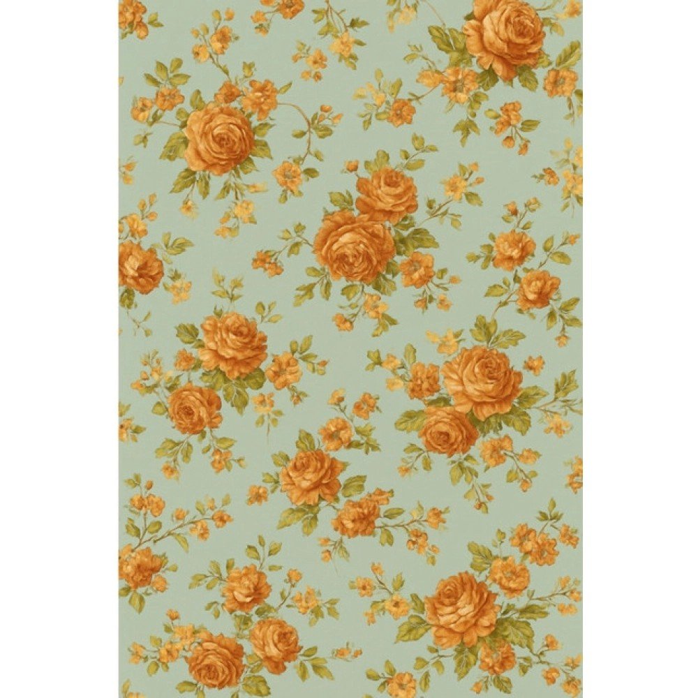 Generic Microfiber Floral Printed Double Bedsheet with 2 Pillow Covers (Beige) - Image 2