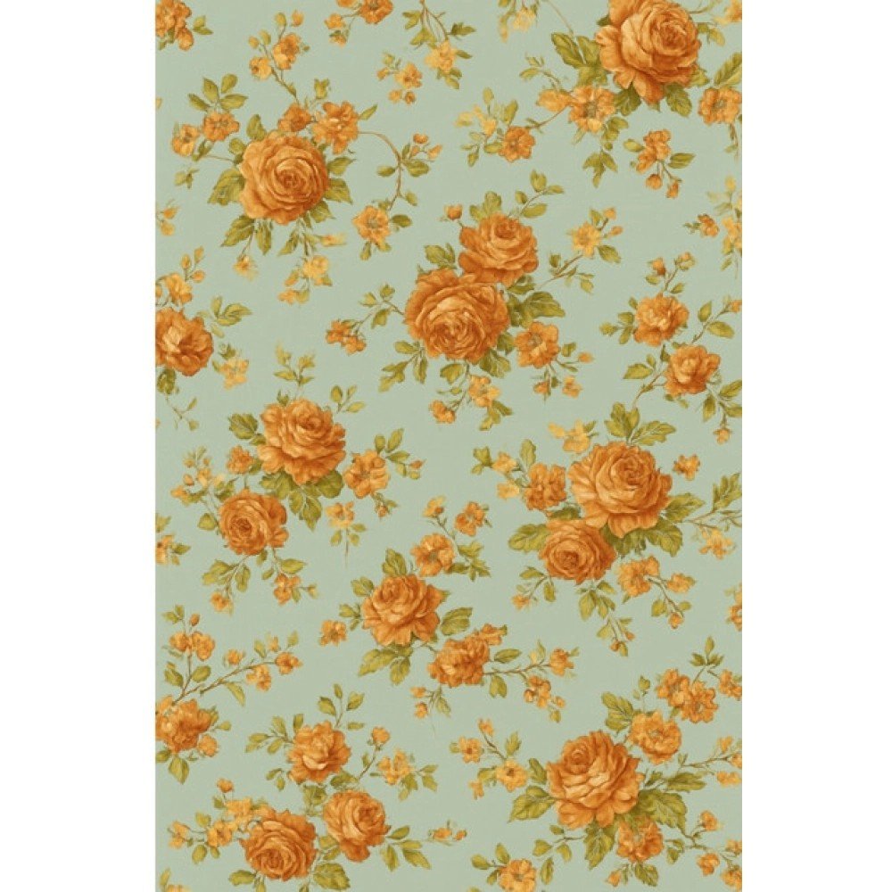 Generic Microfiber Floral Printed Single Bedsheet with 1 Pillow Cover (Beige) - Image 2