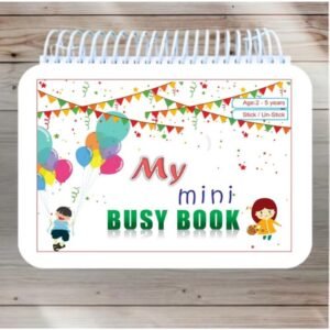 Generic Mini Busy Book – Early Learning Activity Book for Kids (2–4 Years, Multicolor)