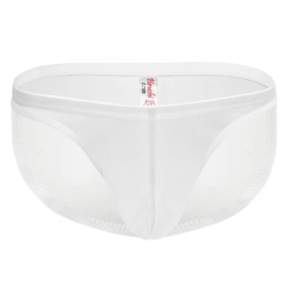 Generic Men's Mesh Power Net Men Transparent Briefs Underwear (White)